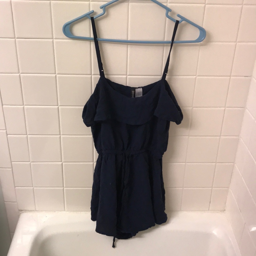 A blue romper